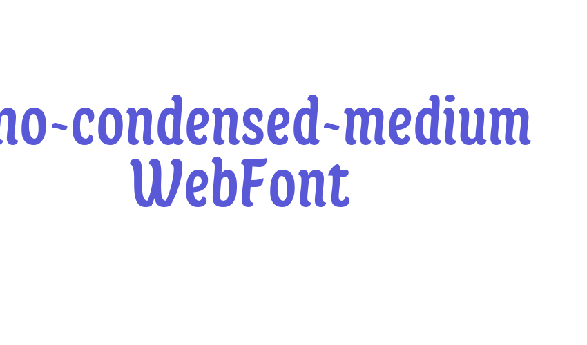 juno-condensed-medium WebFont Font