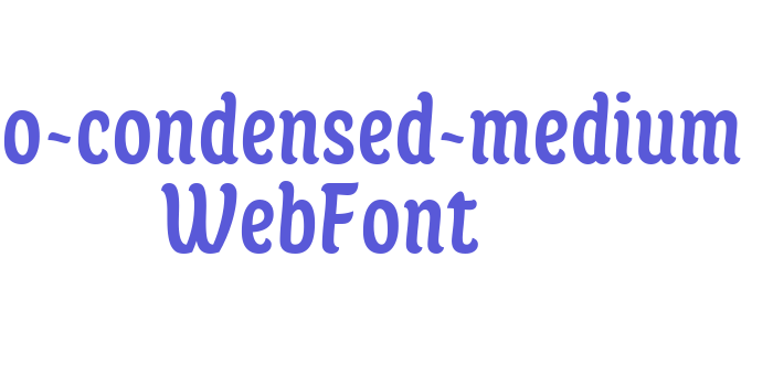 juno-condensed-medium WebFont Font Download