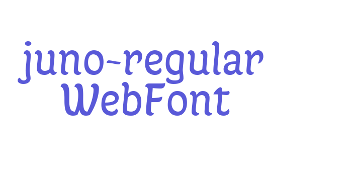 juno-regular WebFont Font Download