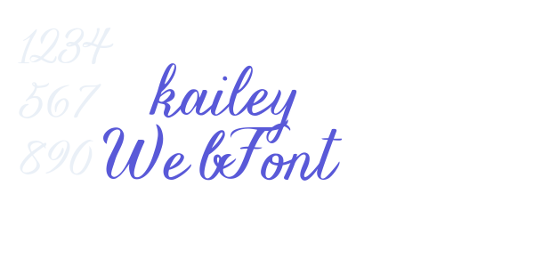 kailey WebFont font free