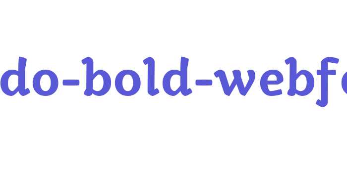 kamado-bold-webfont Font