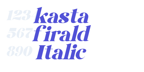 kasta firald Italic-font-download