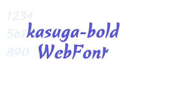 kasuga-bold WebFont font