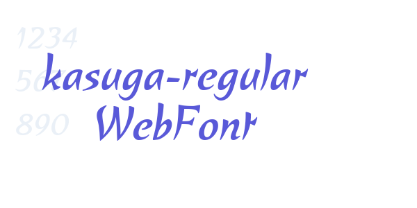 kasuga-regular WebFont font