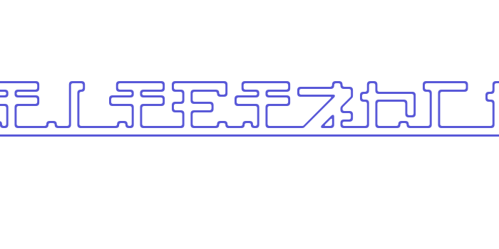 katakana,pipe Font