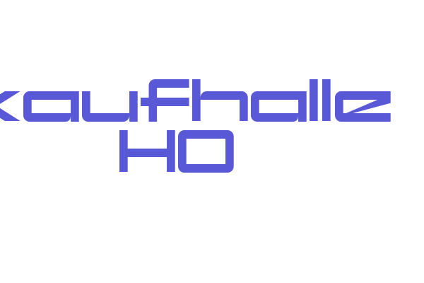 kaufhalle HO Font