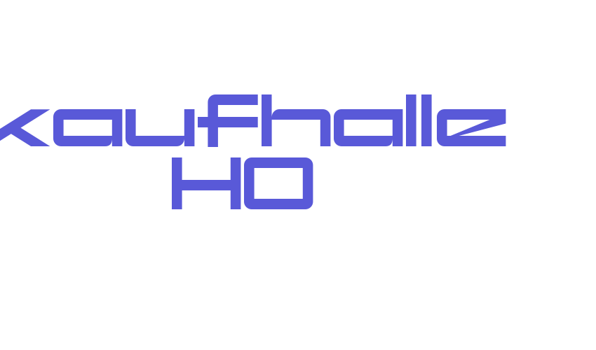 kaufhalle HO Font