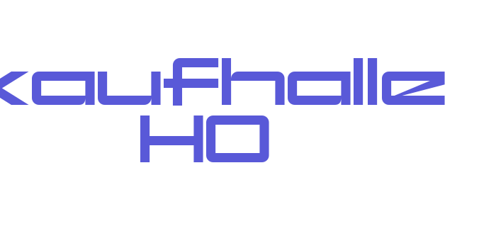 kaufhalle HO Font Download