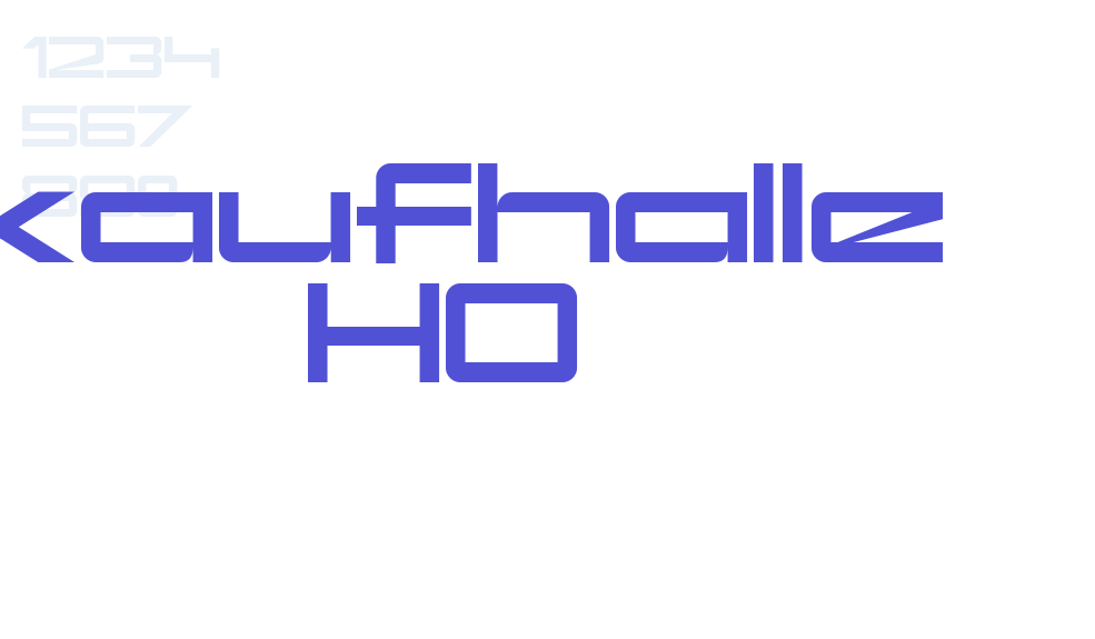 kaufhalle HO-font-download