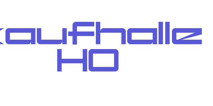 kaufhalle HO Font