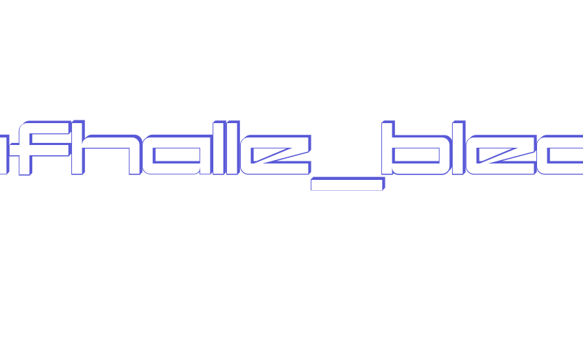 kaufhalle_blech Font