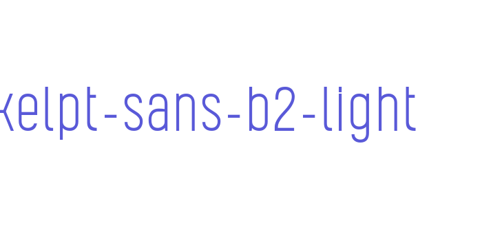 kelpt-sans-b2-light Font Download