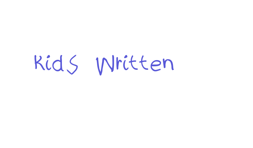 kidS Written Font Download