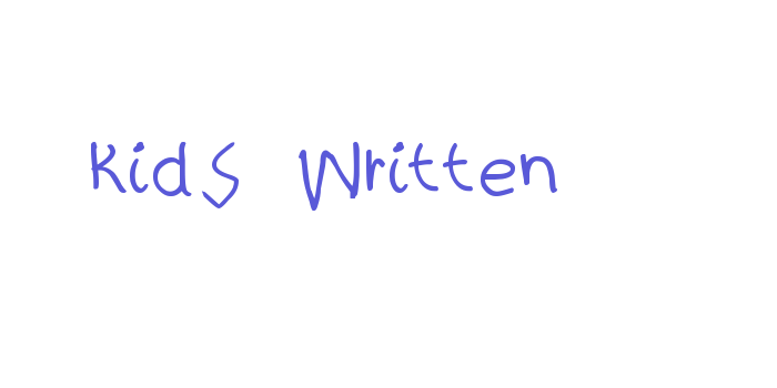 kidS Written Font Download