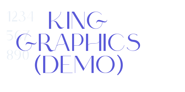 king graphics (Demo) font free