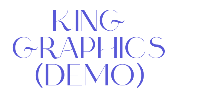 king graphics (Demo) Font