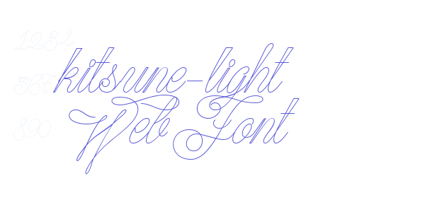 kitsune-light WebFont font free