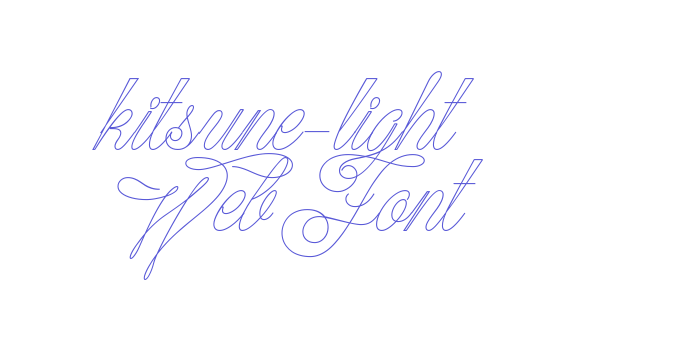 kitsune-light WebFont Font Download