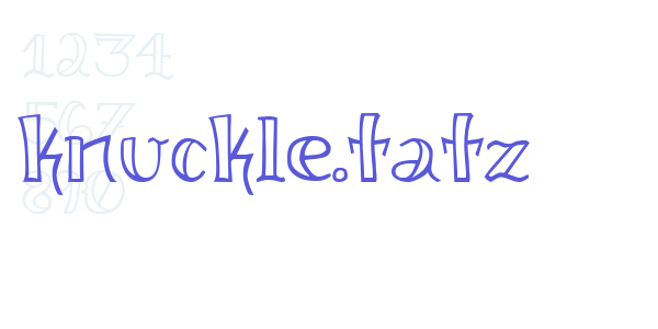 knuckle.tatz font