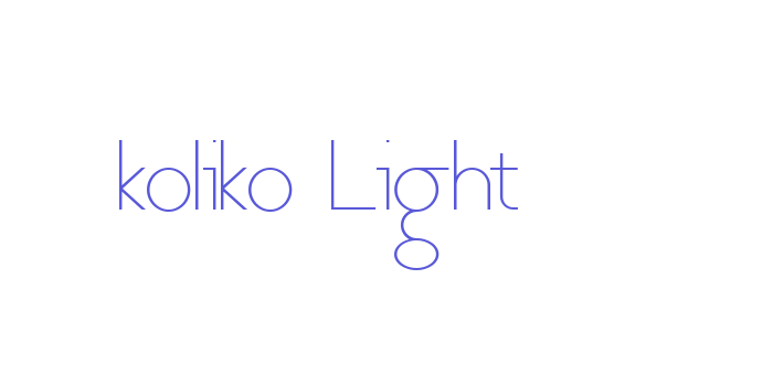 koliko Light Font Download