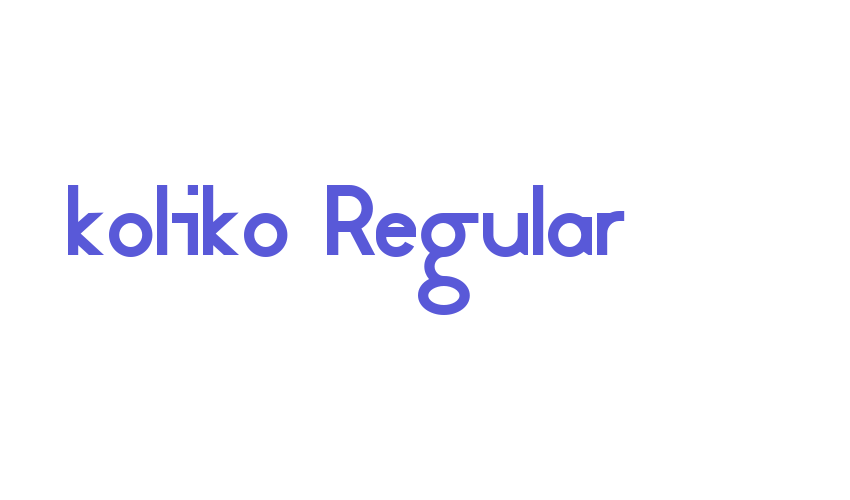 koliko Regular Font