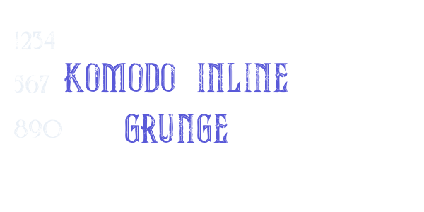 komodo inline grunge font free