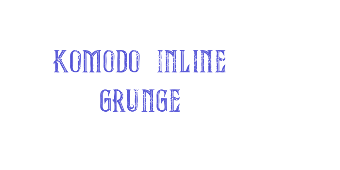 komodo inline grunge Font Download