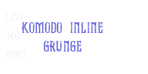 komodo inline grunge-font-download