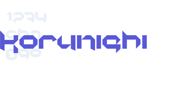 korunishi font free