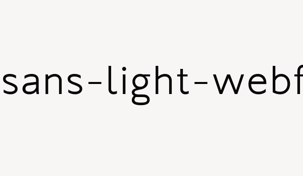 koya-sans-light-webfont Font