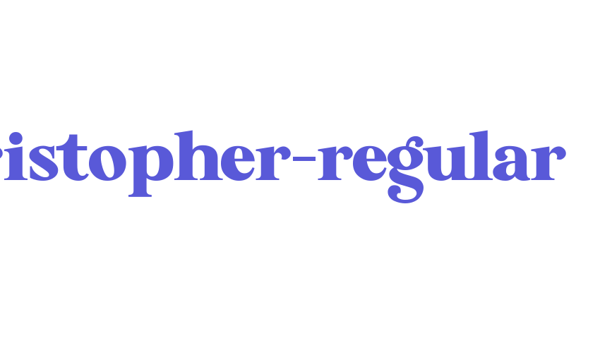 kristopher-regular Font