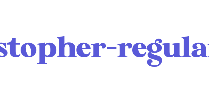 kristopher-regular Font