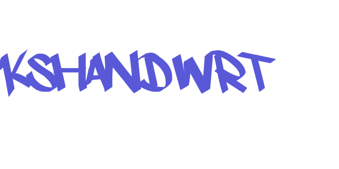 kshandwrt Font Download