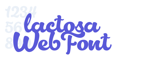 lactosa WebFont font free