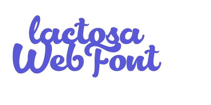 lactosa WebFont Font