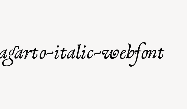 lagarto-italic-webfont Font