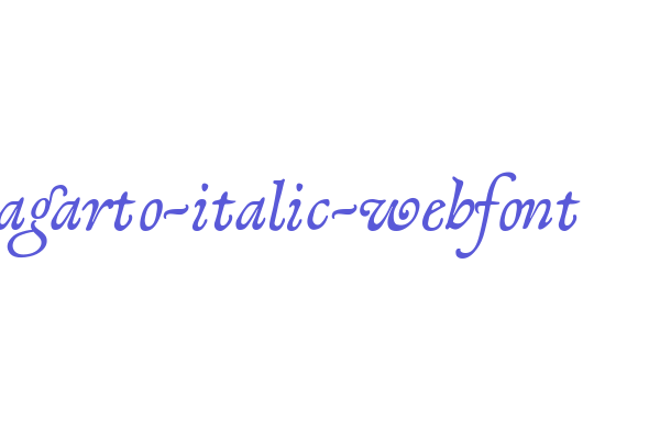 lagarto-italic-webfont Font