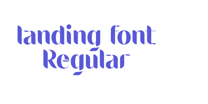 landing font Regular Font Download