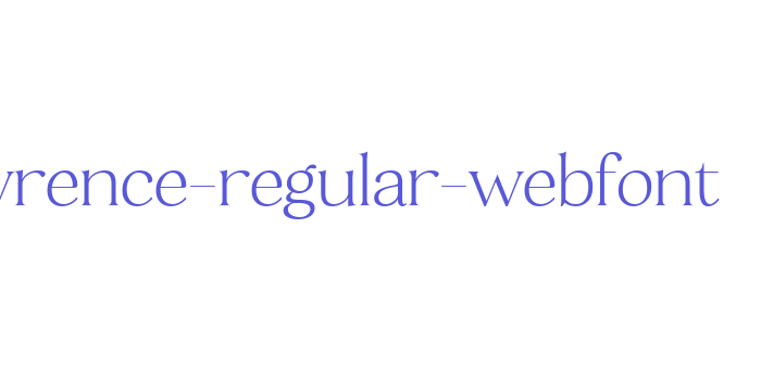 lawrence-regular-webfont Font Download