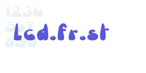 lcd.fr.st font free