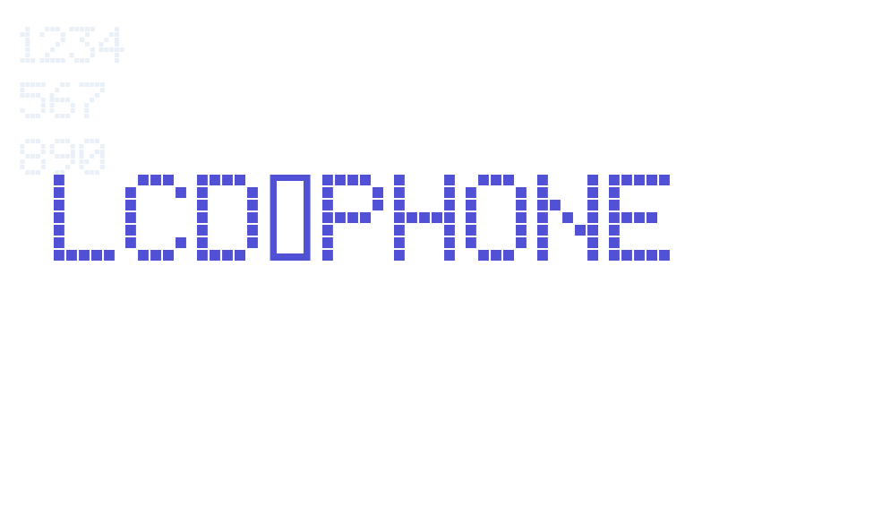 lcd phone-font-download