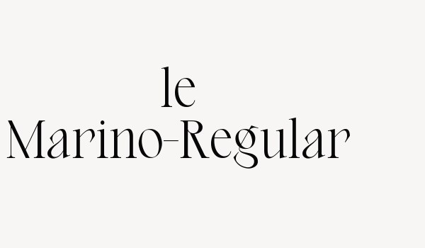 le Marino-Regular Font