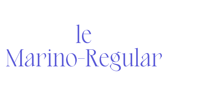 le Marino-Regular Font Download