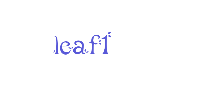 leaf1 Font