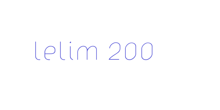 lelim 200 Font Download