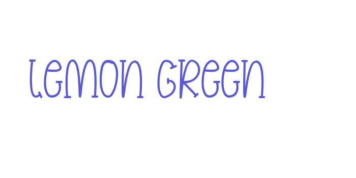 lemon Green Font