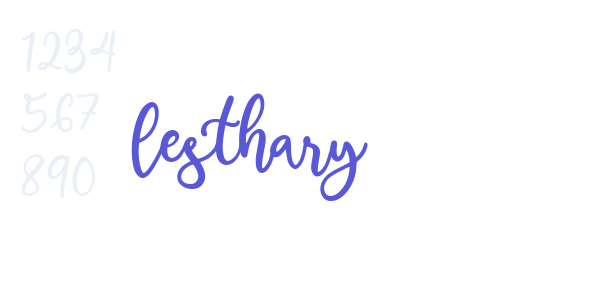 lesthary font