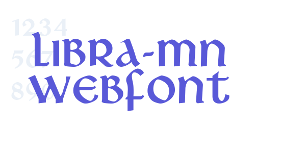 libra-mn WebFont font