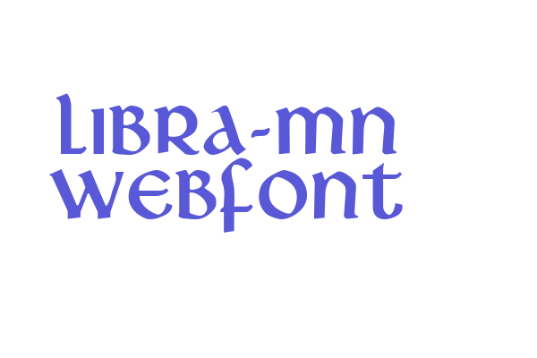 libra-mn WebFont Font