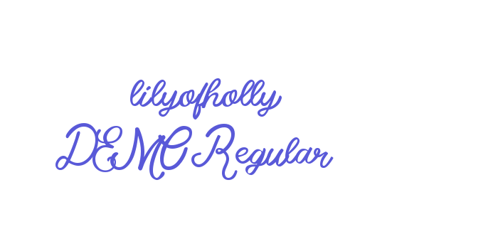 lilyofholly DEMO-Regular Font Download